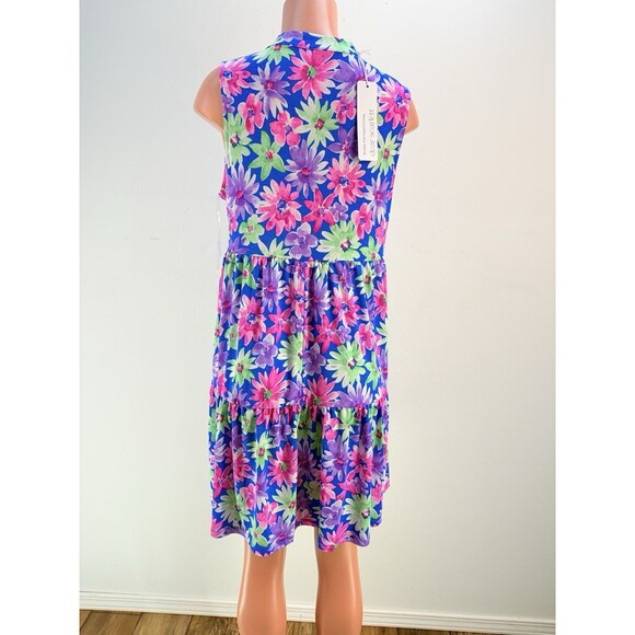 NEW Dear Scarlett Multi Color Print Tank Dress Size L - Picture 10 of 16